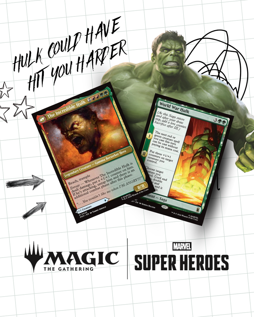 Smash Your Opponents: A First Look at The Hulk in MTG x Marvel Super Heroes!