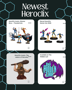 New HeroClix Arrivals for 2026 at The Hidden Lair
