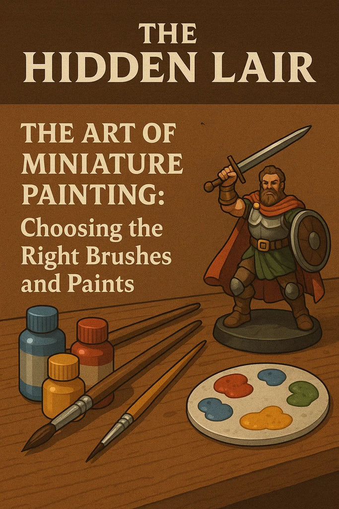 The Art of Miniature Painting: Choosing the Right Brushes and Paints