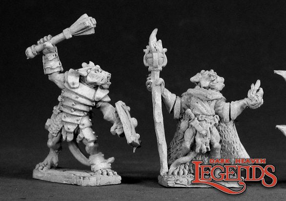 Kobold Leader and Sorcerer: Dark Heaven Legends RPR 03024