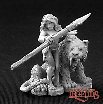 Jungle Girl With Sabre Tooth Tiger: Dark Heaven Legends RPR 03253