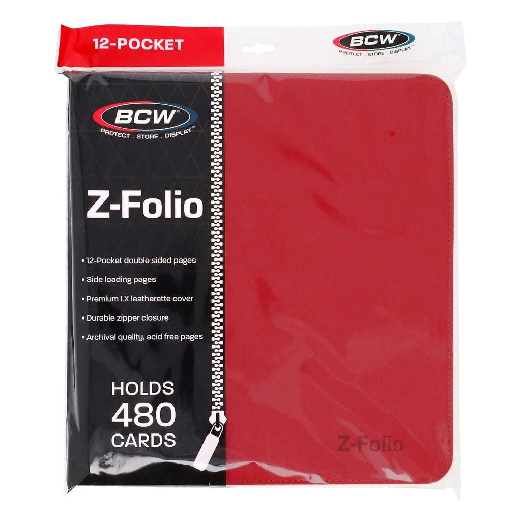Z-Folio 12-Pocket Album - Red