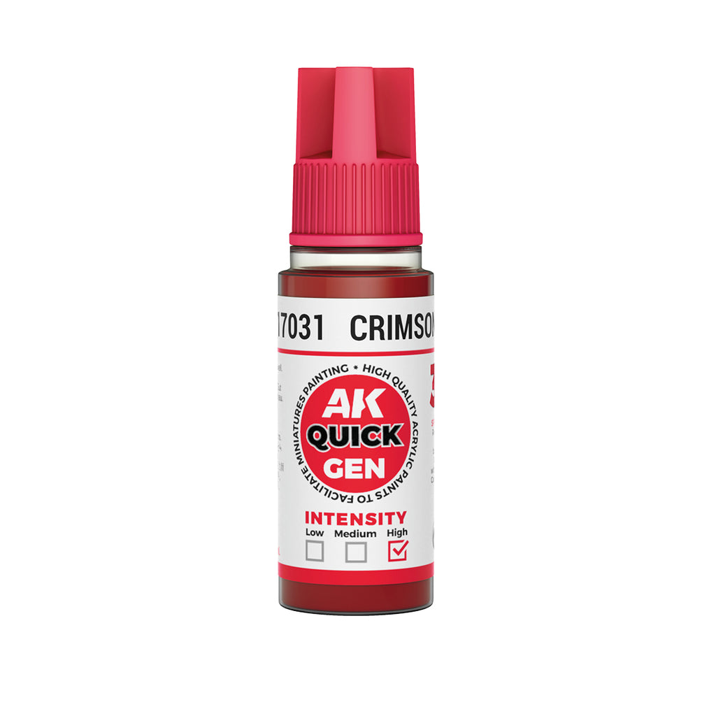AK Interactive Quick Gen - Crimson Red 18 ml