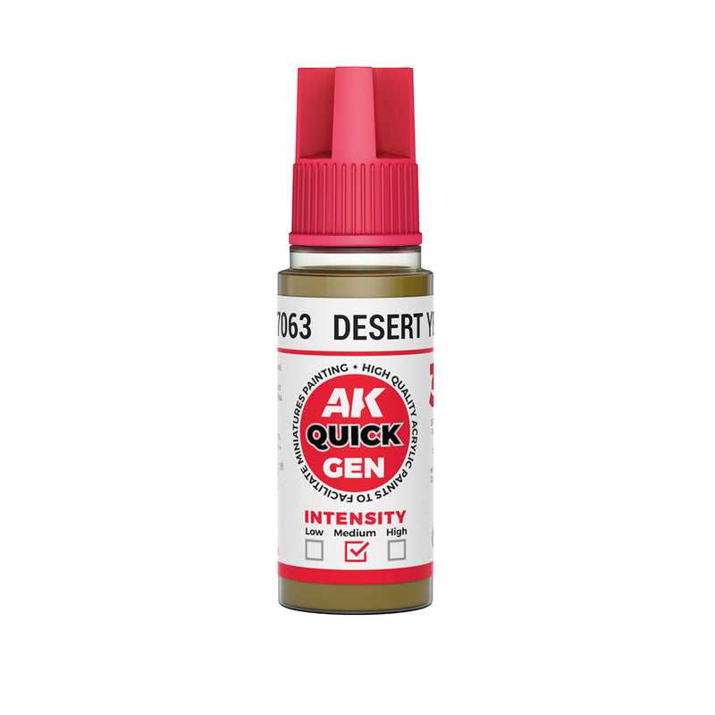 AK Interactive Quick Gen - Desert Yellow 18 ml