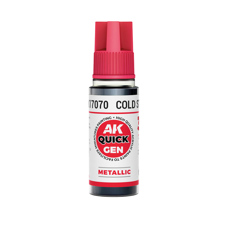AK Interactive Quick Gen - Cold Steel 18 ml