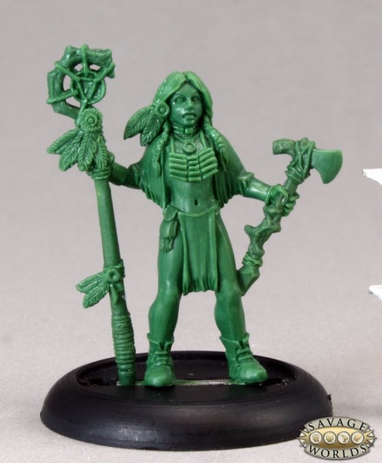 Indian Shaman (Female): Savage Worlds RPR 59010