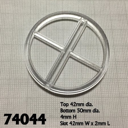 2 Inch Round Transparent Flight Stand w/ Tall Flight Peg (5 Bases, 5 Pegs) RPR 74044