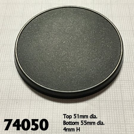 55mm Round Gaming Base (10) RPR 74050