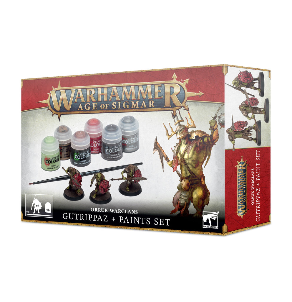 Age of Sigmar: Orruk Warclans - Gutrippaz and Paint Set GAW 60-09