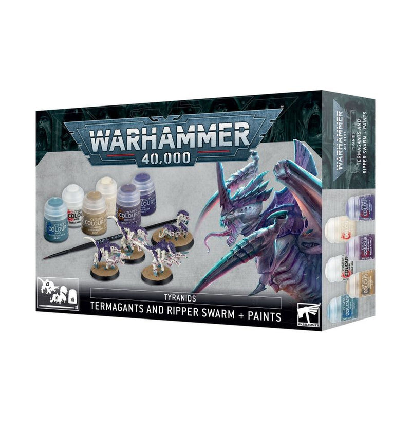 Tyranids: Termagants and Ripper Swarm + Paints Set GAW 60-13