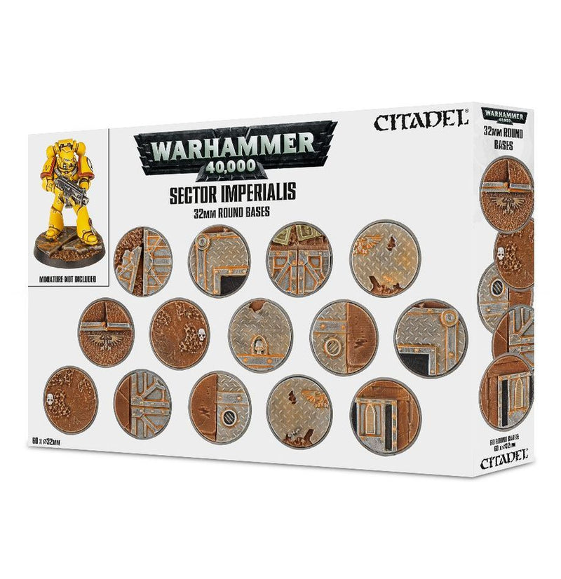 Sector Imperialis: 32Mm Round Bases GAW 66-91