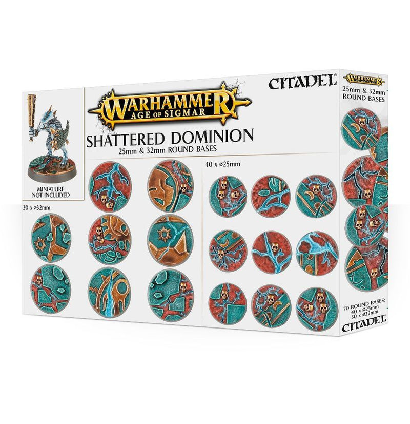 Shattered Dominion: 25 & 32mm Round Bases GAW 66-96