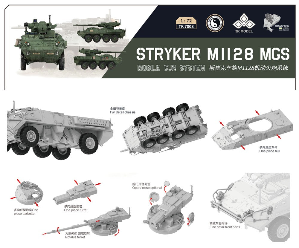 1/72 Stryker M1128 MGS LTG 3RM-TK7008