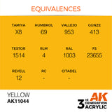 3Gen Acrylics: Yellow LTG AK-11044 - Standard