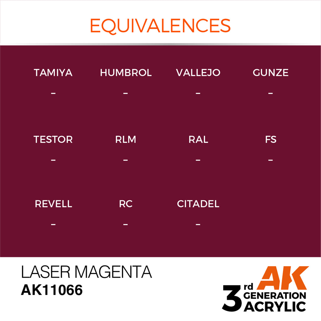 3Gen Acrylics: Laser Magenta - Standard LTG AK-11066