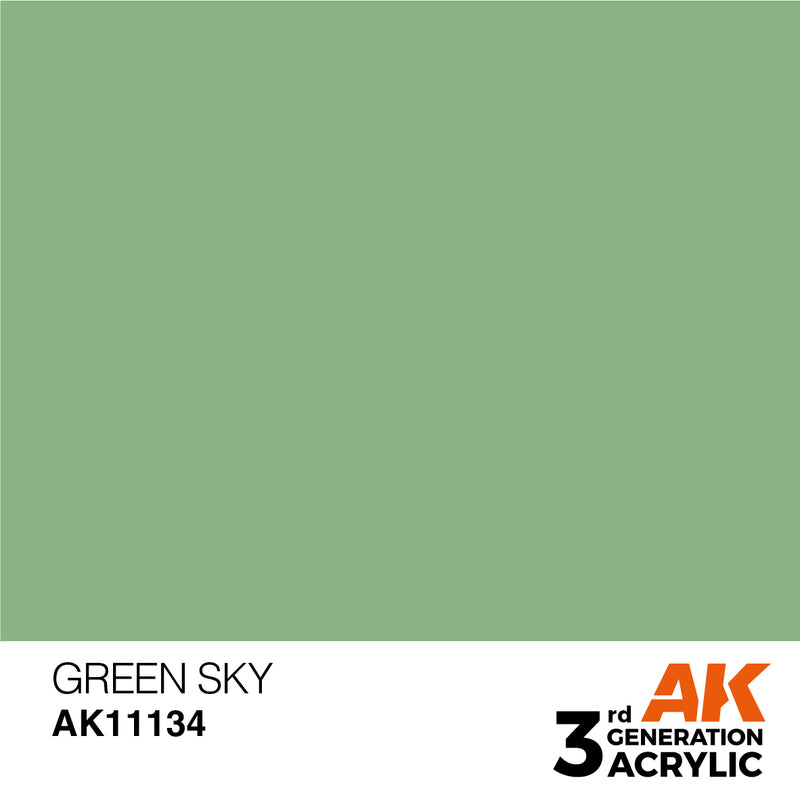 3Gen Acrylics: Green Sky - Standard LTG AK-11134