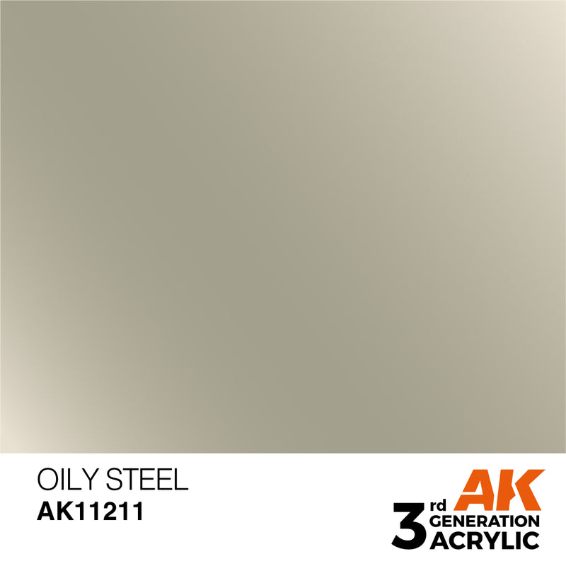 3Gen Acrylics: Oily Steel - Metallic LTG AK-11211