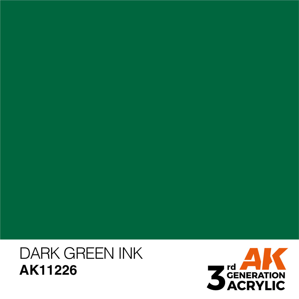 3Gen Acrylics: Dark Green - Ink LTG AK-11226