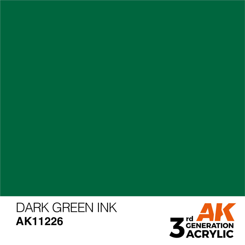 3Gen Acrylics: Dark Green - Ink LTG AK-11226