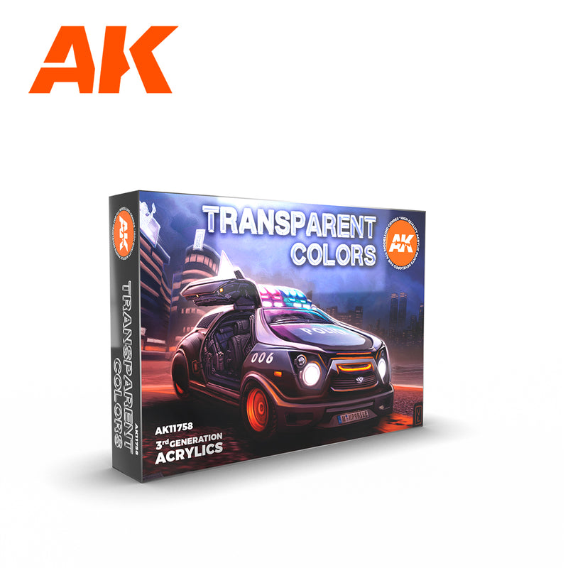 3Gen Acrylics: Transparent Colors Set LTG AK-11758