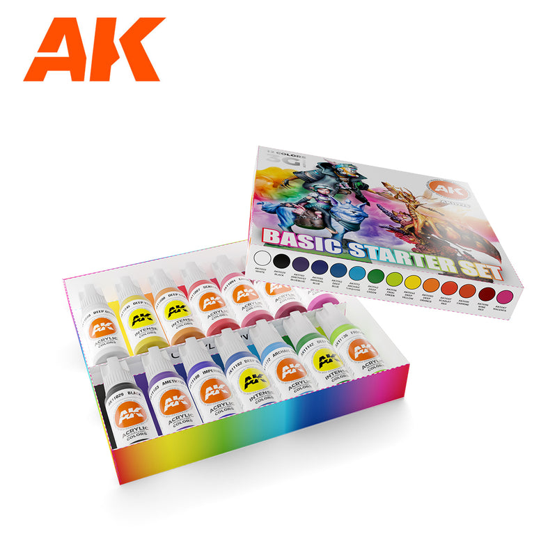 3Gen Acrylics: Basic Starter Set - Colors Selected By Josedavinci LTG AK-11775
