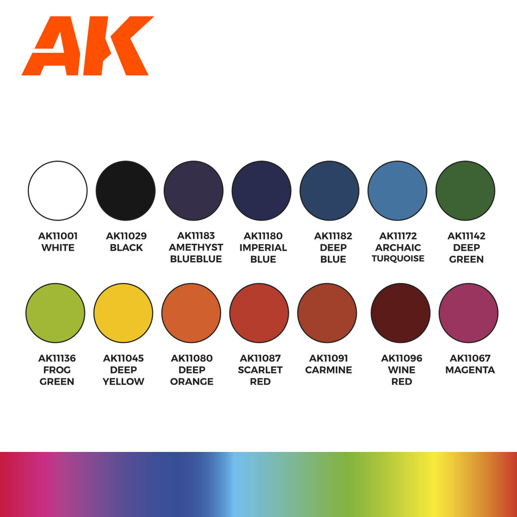 3Gen Acrylics: Basic Starter Set - Colors Selected By Josedavinci LTG AK-11775