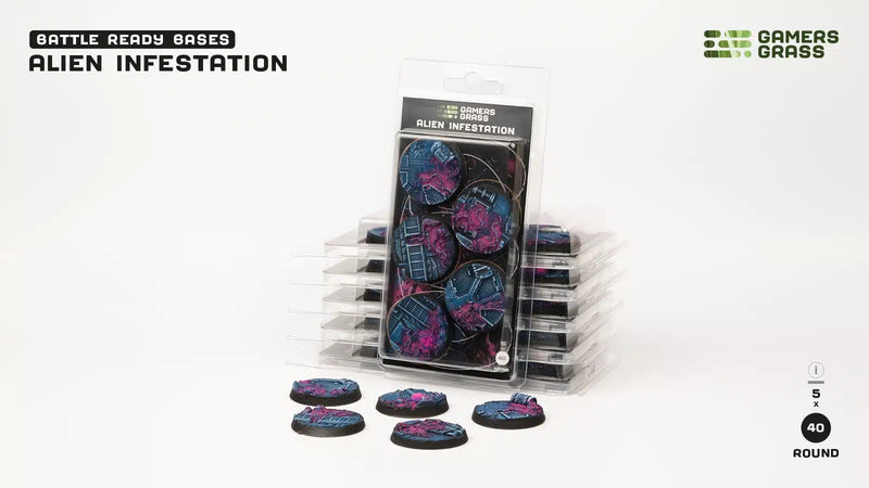 Battle Ready Bases - Alien Infestation: Round 40mm (x5) LTG GSG-GGB-AIR40
