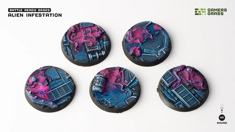 Battle Ready Bases - Alien Infestation: Round 40mm (x5) LTG GSG-GGB-AIR40