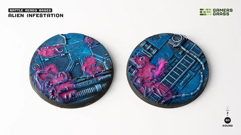 Battle Ready Bases - Alien Infestation: Round 60mm (x2) LTG GSG-GGB-AIR60