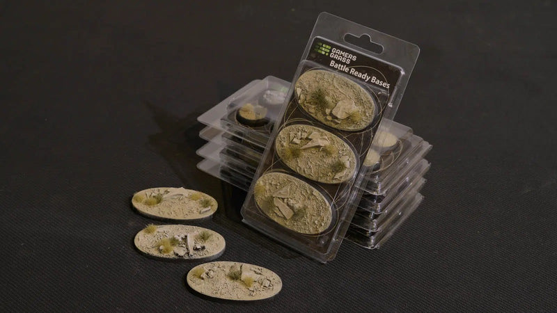 Battle Ready Bases - Arid Steppe: Oval 75mm (x3) LTG GSG-GGB-ASO75