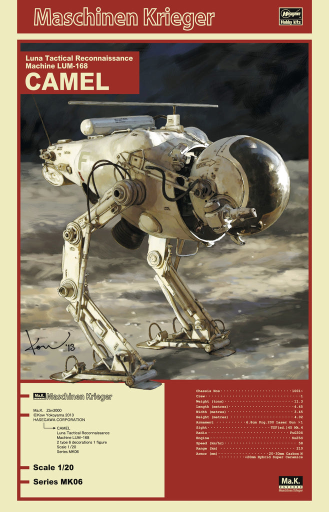 1/20 Maschinen Krieger Ma.K. Luna Tactical Reconnaissance Machine Lum-168 Camel MK06 LTG HSGWA-64006