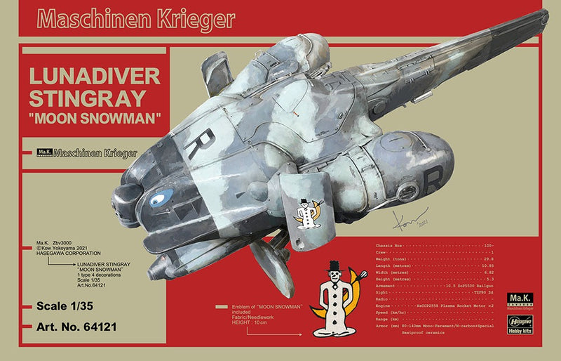 1/35 Maschinen Krieger Ma.K. Lunadiver Stingray "Moon Snowman" LTG HSGWA-64121