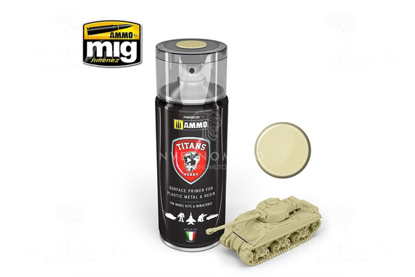TITANS HOBBY Desert Yellow Matt Primer - Art Scale Kit