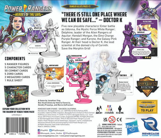 Power Rangers: Heroes of the Grid - Ranger Allies Pack #3 RGS 02545