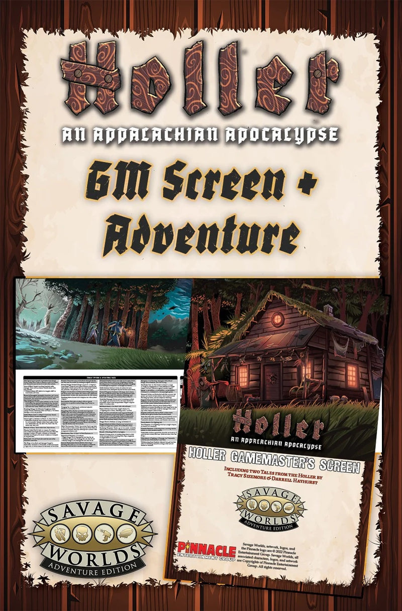 Holler: An Appalachian Apocalypse GM Screen & Adventure S2P 11602