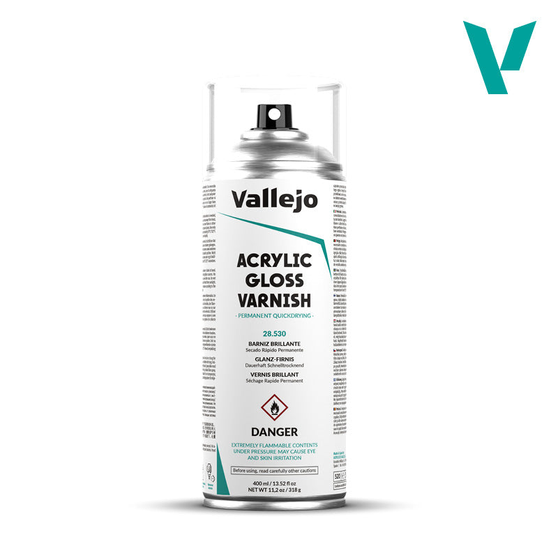 Auxiliary Products: Acrylic Gloss Spray Varnish (400ml) VAL 28530