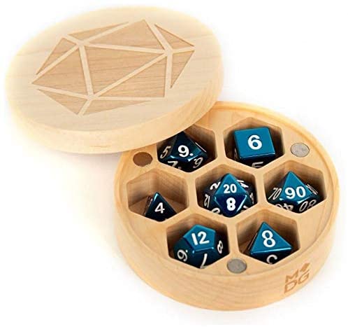 Wood Round Chest Dice Case: Maple MET 811