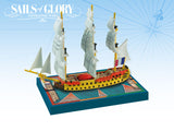 Sails of Glory: HMS Zealous 1785 British S.O.L. Ship Pack AGS SGN104C
