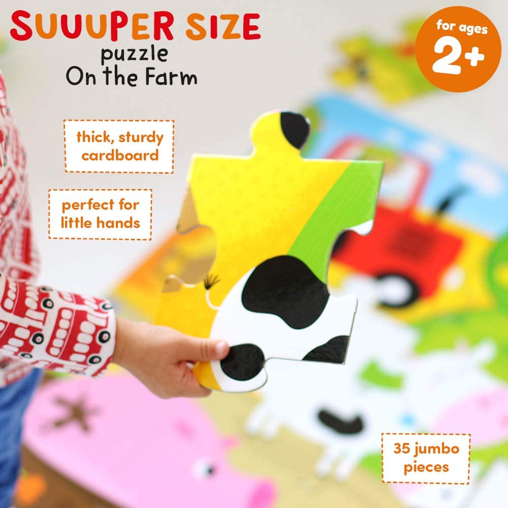Suuuper Size Puzzle - On the Farm (for ages 2+) BPN 33676