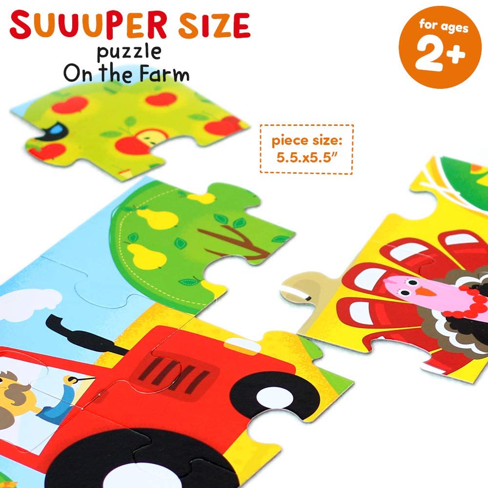 Suuuper Size Puzzle - On the Farm (for ages 2+) BPN 33676