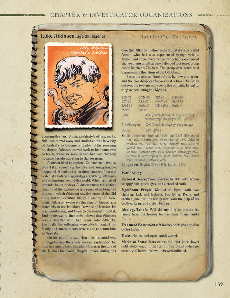 Call of Cthulhu RPG: 7th Edition Investigator Handbook (Hardcover) CHA 23136-H