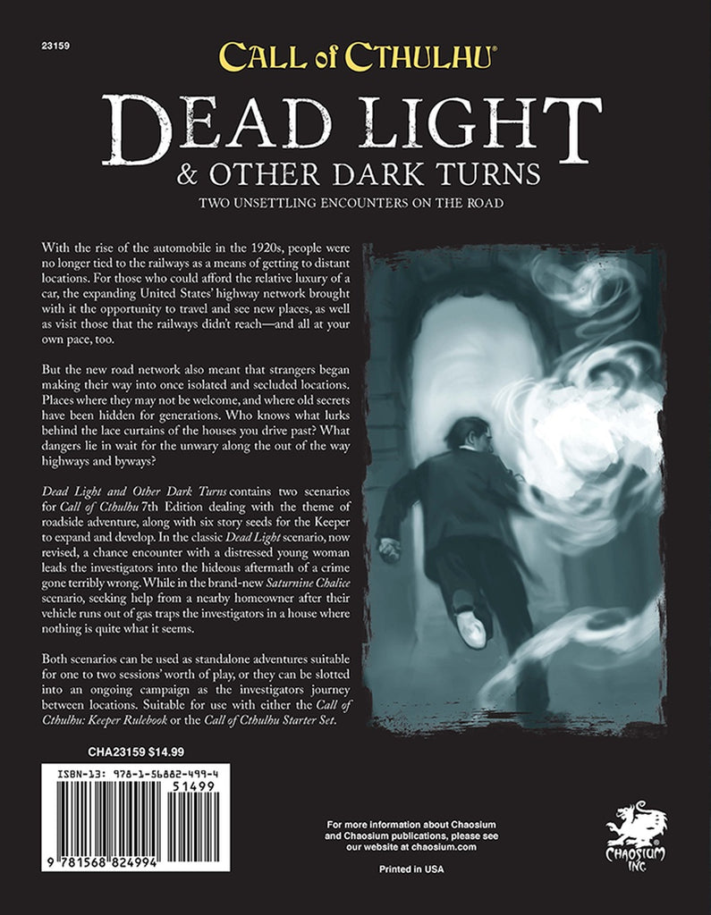 Call of Cthulhu RPG: Dead Light & Other Dark Turns CHA 23159