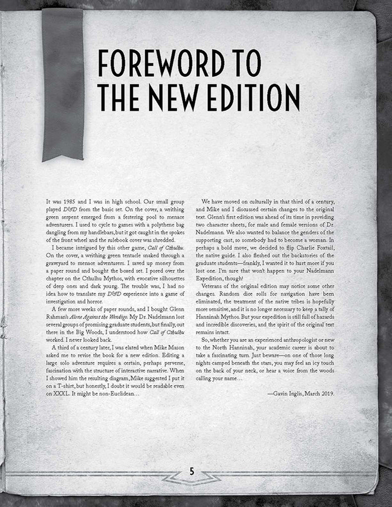 Call of Cthulhu RPG: Alone Against the Frost CHA 23164