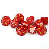 Red / Yellow: Vortex d10 Dice Set (10's) CHX 27244