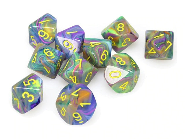 Rio / Yellow: Festive d10 Dice Set (10's) CHX 27249