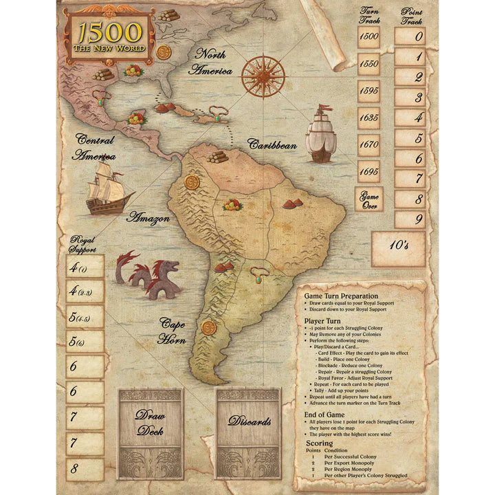 1500 - The New World: Neoprene Roll Up Game Mat DV1 009A