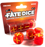 Fate Core RPG: Fate Dice - Fire (4) EHP 9019