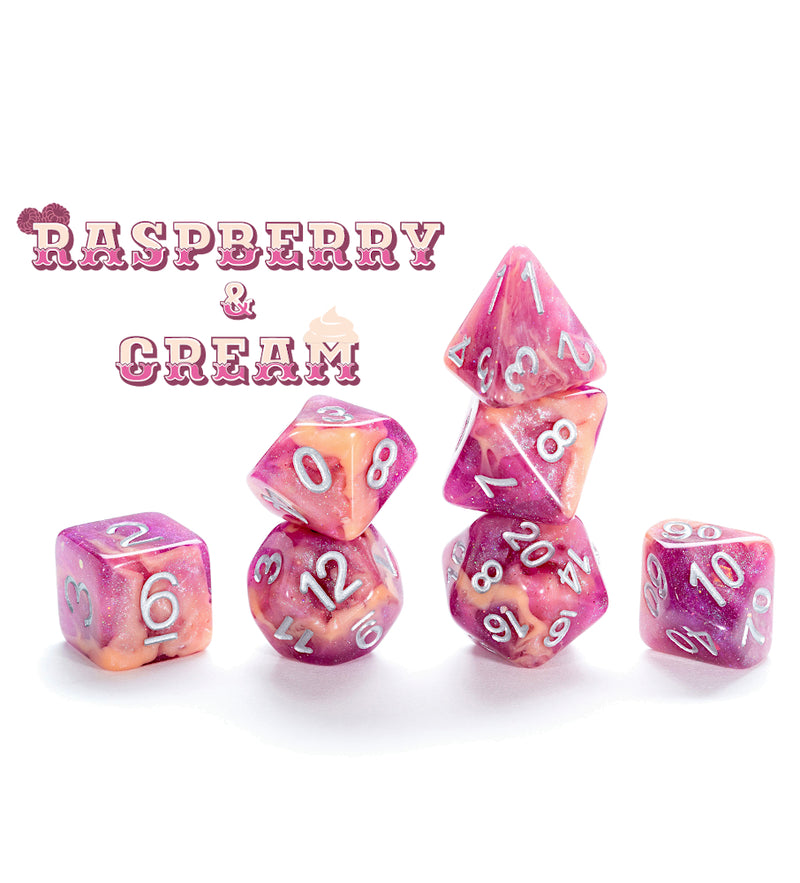 Aether Dice: "Rasberry & Cream" GKG AE157