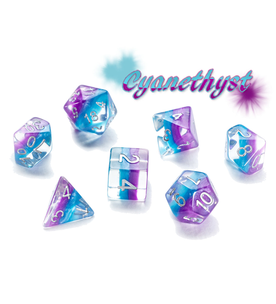 Eclipse Dice: "Cyanethyst" GKG E0530