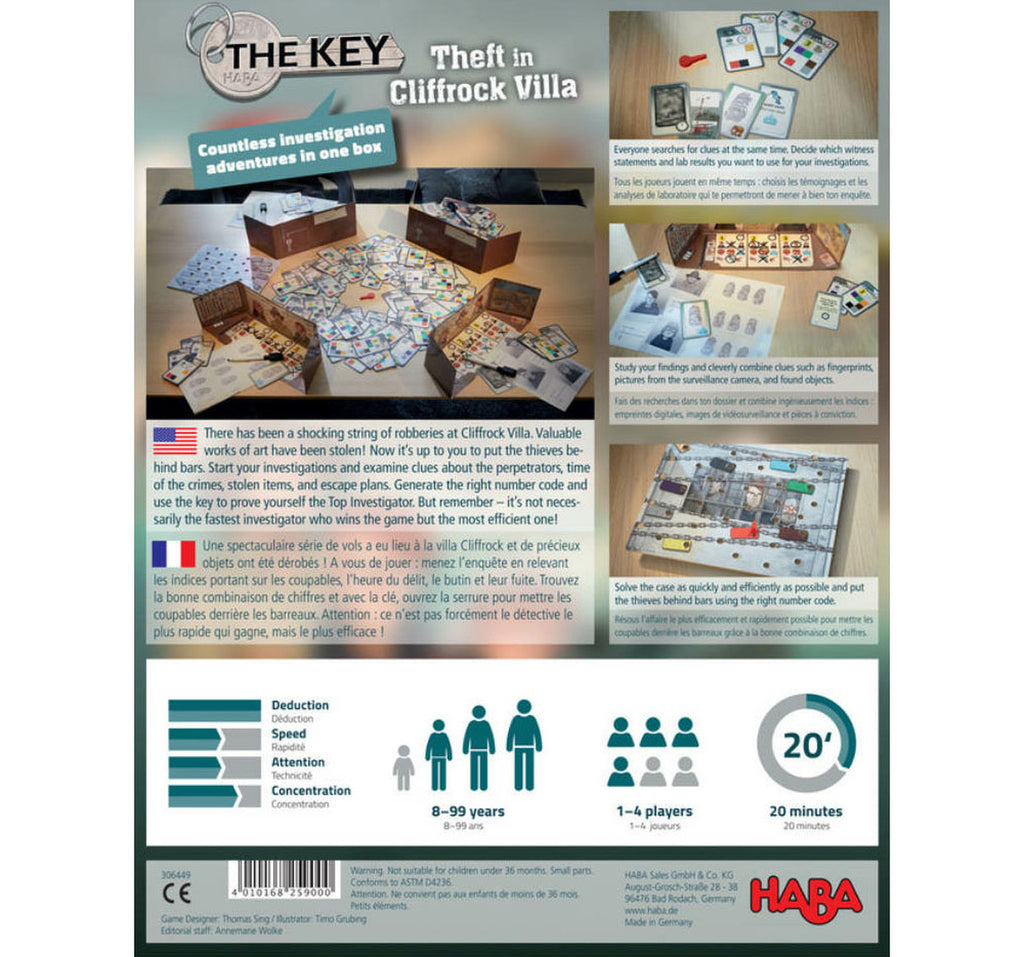 The Key: Theft at Cliffrock Villa HAB 306449